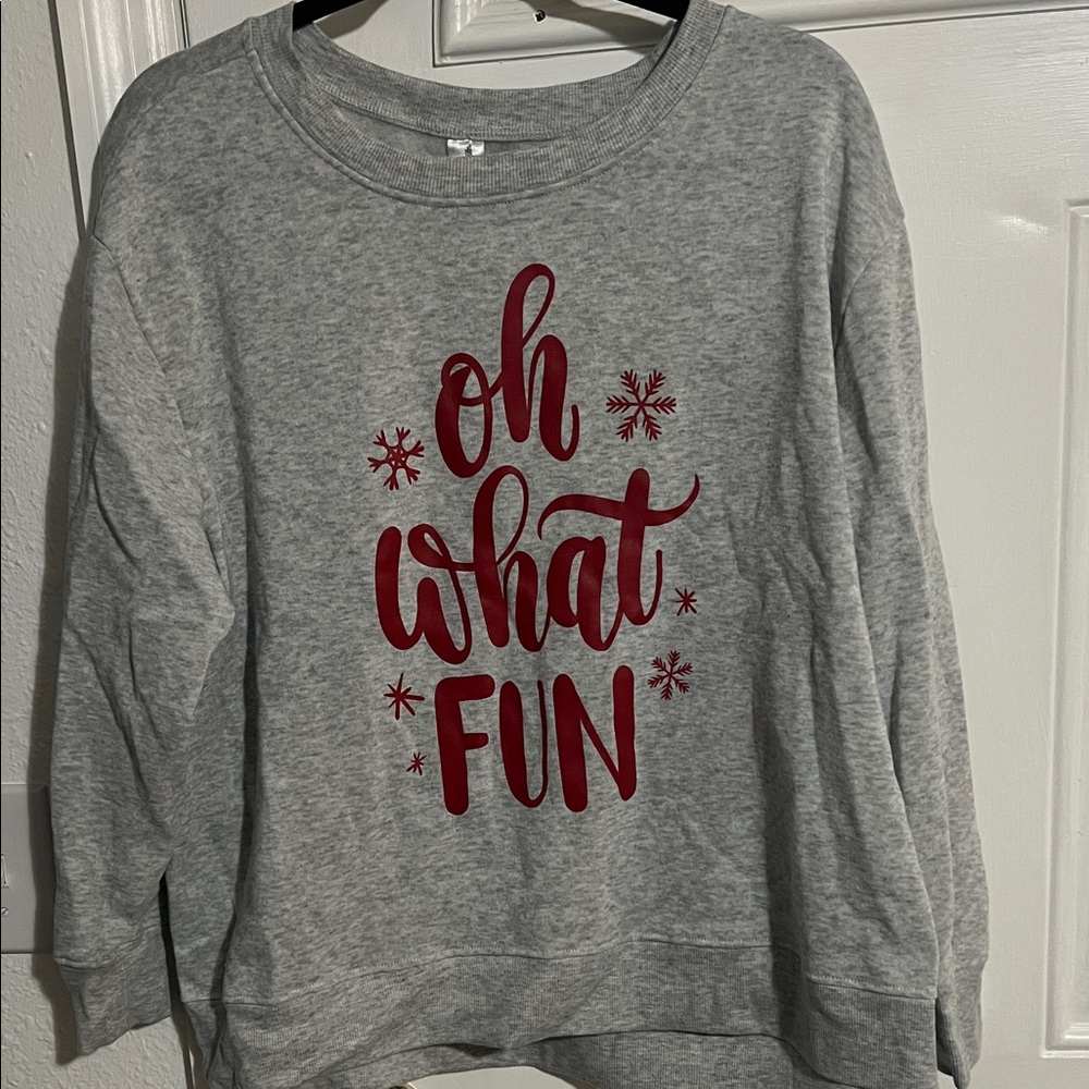 “Oh What Fun” Christmas sweatshirt size 2XL